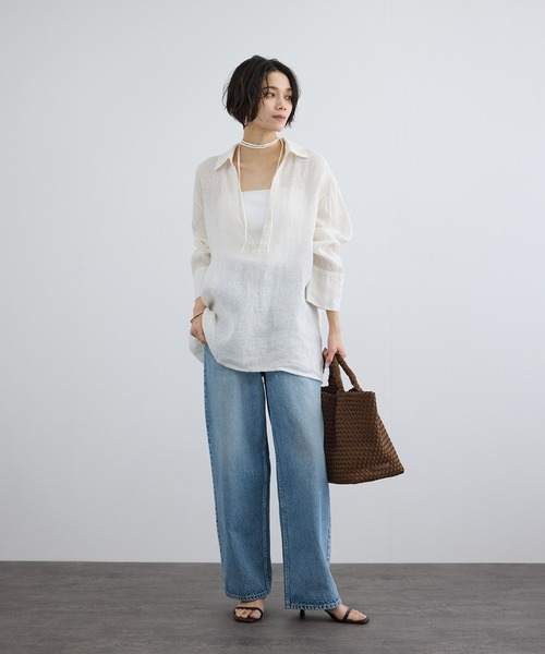 NAGHEDI（ナゲディ）の「【NAGHEDI（ナゲディ）】ST BARTHS medium TOTE(core)（トートバッグ・レディース・キャメル/ダークブラウン/ライトグレー・FREE）」の11枚目の写真
