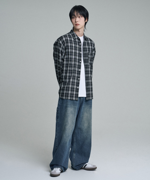 MOOVN(ムブン)の「ヴィンテージワイドカーペンターデニムパンツディープブルー(デニムパンツ・メンズ・その他・LARGE/MEDIUM/SMALL)」の9枚目の写真