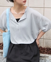 セール】SQUARE SHOULDER H/S Tシャツ（Tシャツ/カットソー）｜Plage