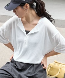 セール】SQUARE SHOULDER H/S Tシャツ（Tシャツ/カットソー）｜Plage
