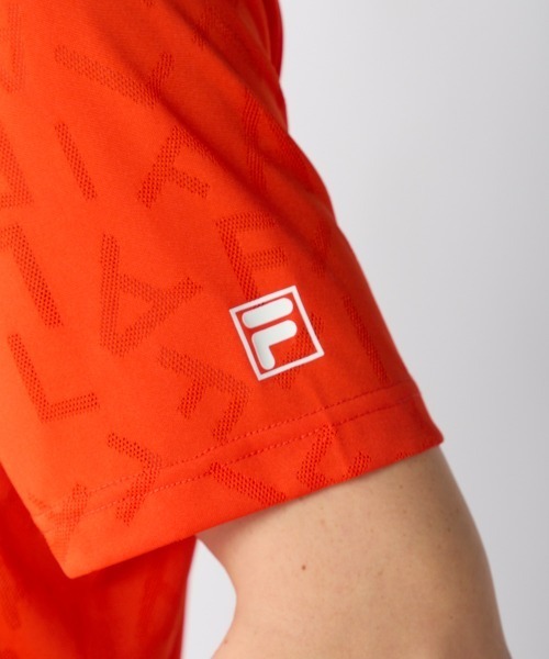 FILA GOLF(フィラゴルフ )の「【FILA GOLF:フィラゴルフ】半袖ロゴジャカードシャツ ゴルフ(シャツ/ブラウス・メンズ・ブラック/ホワイト/ネイビー/オレンジ・LARGE/XX-LARGE/X-LARGE/MEDIUM)」の19枚目の写真