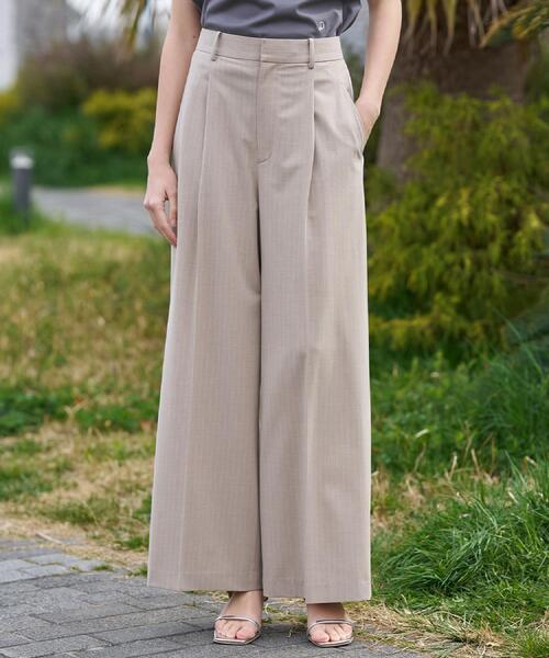DRESSTERIOR(ドレステリア)の「【セットアップ可/ウォッシャブル】ストライプ2WAYストレッチ サイドラインパンツ(その他パンツ・レディース・ベージュ系2/グレー系2・34/40/38/36)」の10枚目の写真