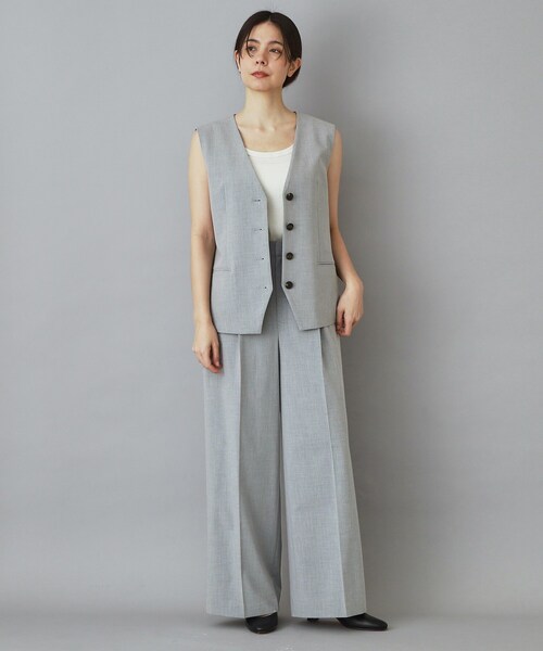 DRESSTERIOR(ドレステリア)の「【セットアップ可/ウォッシャブル】ストライプ2WAYストレッチ サイドラインパンツ(その他パンツ・レディース・ベージュ系2/グレー系2・34/40/38/36)」の17枚目の写真