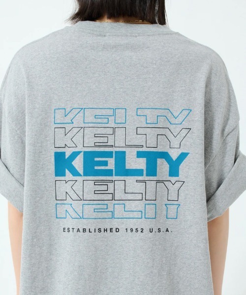 KELTY(ケルティ)の「KELTY BACK TYPO LOGO S/S T-SHIRT(Tシャツ/カットソー・メンズ・ホワイト/ブラック/グレー・L/XL/M)」の12枚目の写真