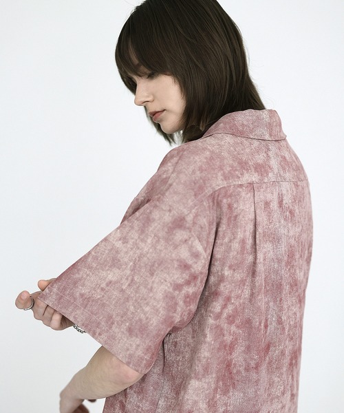 SOCCE（ソーシー）の「アブストラクトオープンカラーシャツ（シャツ/ブラウス・メンズ・ワイン/ブラック/ブルー・M/S/XL/L）」の16枚目の写真