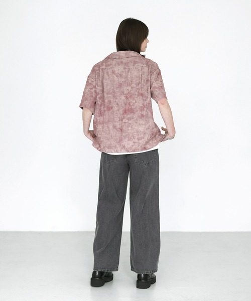 SOCCE（ソーシー）の「アブストラクトオープンカラーシャツ（シャツ/ブラウス・メンズ・ワイン/ブラック/ブルー・M/S/XL/L）」の21枚目の写真