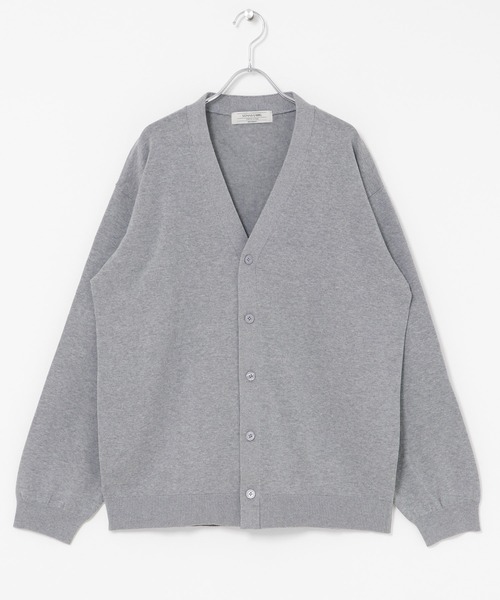 URBAN RESEARCH Sonny Label(アーバンリサーチサニーレーベル)の「強撚コットンニットカーディガン(カーディガン/ボレロ・メンズ・レッド/グレー/チャコールグレー・LARGE/MEDIUM)」の1枚目の写真