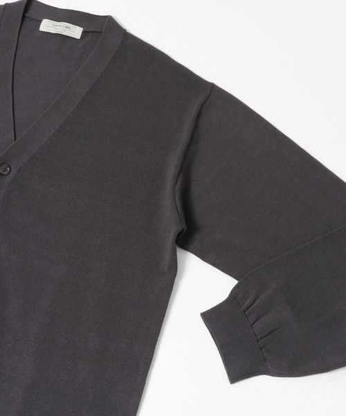 URBAN RESEARCH Sonny Label(アーバンリサーチサニーレーベル)の「強撚コットンニットカーディガン(カーディガン/ボレロ・メンズ・レッド/グレー/チャコールグレー・LARGE/MEDIUM)」の8枚目の写真