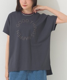 OMNES | 接触冷感 ロゴフレンチスリーブ半袖Tシャツ(Tシャツ/カットソー)