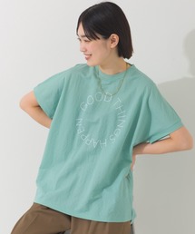 接触冷感 ロゴフレンチスリーブ半袖Tシャツ