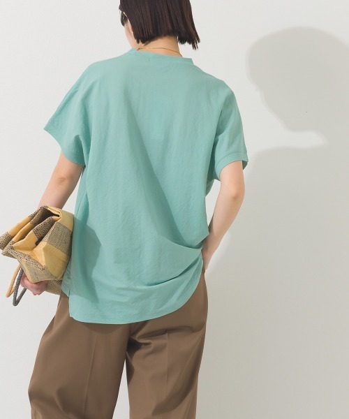 OMNES（オムネス）の「接触冷感 ロゴフレンチスリーブ半袖Tシャツ（Tシャツ/カットソー・レディース・レッド/ブラウン/グレー系その他/イエロー/ミント/ダークグレー・FREE）」の20枚目の写真
