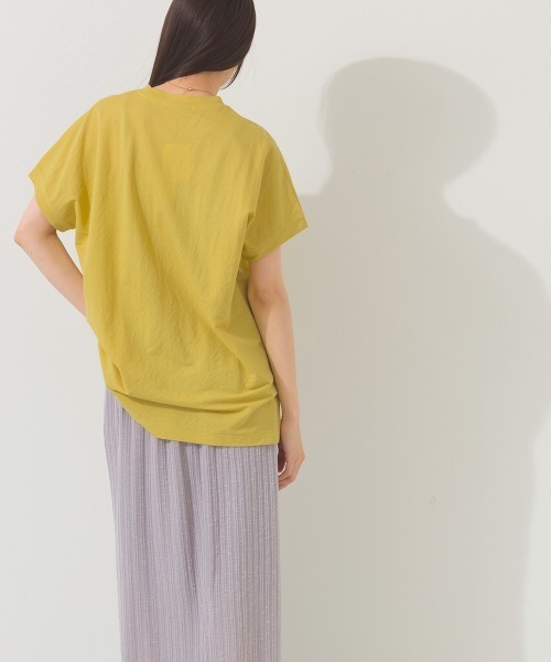 OMNES（オムネス）の「接触冷感 ロゴフレンチスリーブ半袖Tシャツ（Tシャツ/カットソー・レディース・レッド/ブラウン/グレー系その他/イエロー/ミント/ダークグレー・FREE）」の21枚目の写真