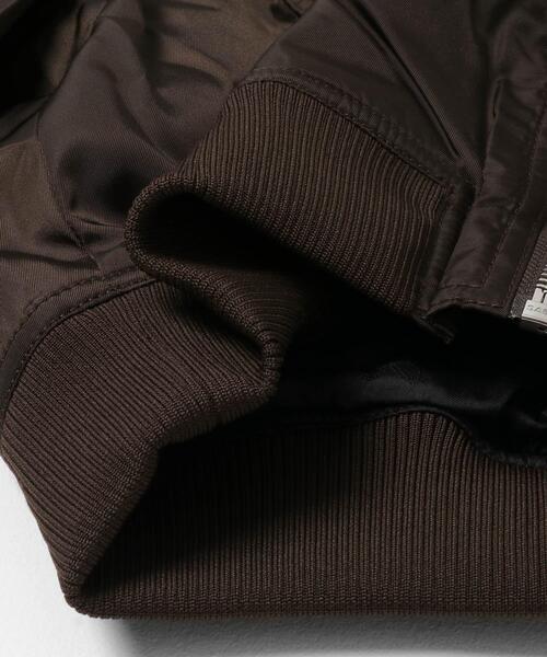 GANNI（ガニー）の「GANNI　DUCHESSE NYLON BOMBER JACKET（ダウンジャケット/コート・レディース・ブラウン・36）」の6枚目の写真