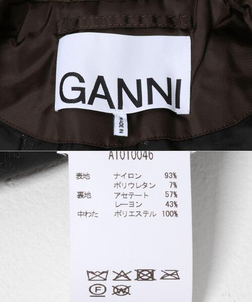 GANNI（ガニー）の「GANNI　DUCHESSE NYLON BOMBER JACKET（ダウンジャケット/コート・レディース・ブラウン・36）」の5枚目の写真