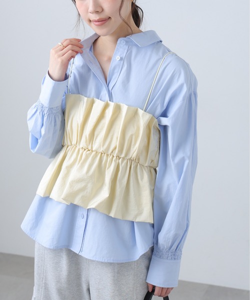 FREE'S MART（フリーズマート）の「◆シャイニーキャミソールビスチェ（シャツ/ブラウス・レディース・ホワイト/ブルー/ブラック系その他/ブラック・FREE）」の14枚目の写真