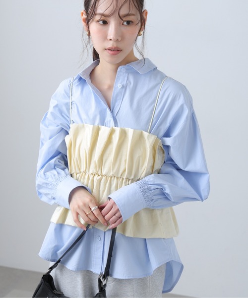 FREE'S MART（フリーズマート）の「◆シャイニーキャミソールビスチェ（シャツ/ブラウス・レディース・ホワイト/ブルー/ブラック系その他/ブラック・FREE）」の15枚目の写真