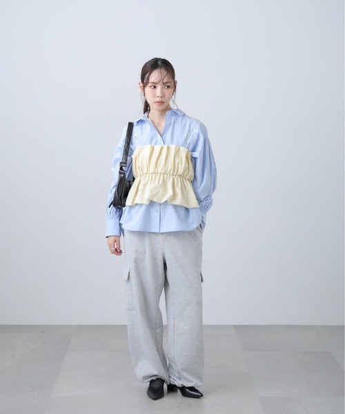 FREE'S MART（フリーズマート）の「◆シャイニーキャミソールビスチェ（シャツ/ブラウス・レディース・ホワイト/ブルー/ブラック系その他/ブラック・FREE）」の19枚目の写真