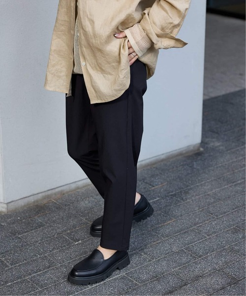 JOURNAL STANDARD（ジャーナルスタンダード）の「《追加》【撥水/接触冷感/洗える/UV】リネンナイロンストレッチテーパードパンツ（その他パンツ・レディース・グレー/ブラック/ベージュ系その他・36/40/38）」の4枚目の写真