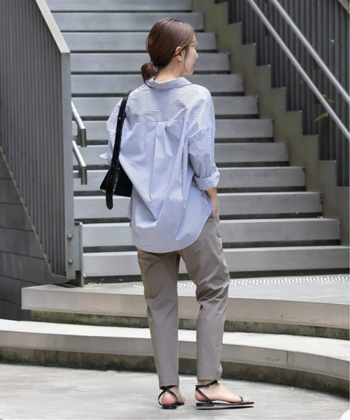 JOURNAL STANDARD（ジャーナルスタンダード）の「《追加》【撥水/接触冷感/洗える/UV】リネンナイロンストレッチテーパードパンツ（その他パンツ・レディース・グレー/ブラック/ベージュ系その他・36/40/38）」の8枚目の写真