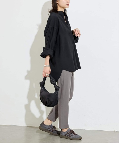 JOURNAL STANDARD（ジャーナルスタンダード）の「《追加》【撥水/接触冷感/洗える/UV】リネンナイロンストレッチテーパードパンツ（その他パンツ・レディース・グレー/ブラック/ベージュ系その他・36/40/38）」の11枚目の写真