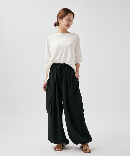 VERMEIL par iena（ヴェルメイユパーイエナ）の「Utility イージーパンツ（その他パンツ・レディース・ブラック/ブラウン・38/36）」の12枚目の写真