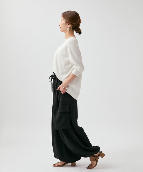 VERMEIL par iena（ヴェルメイユパーイエナ）の「Utility イージーパンツ（その他パンツ・レディース・ブラック/ブラウン・38/36）」の13枚目の写真