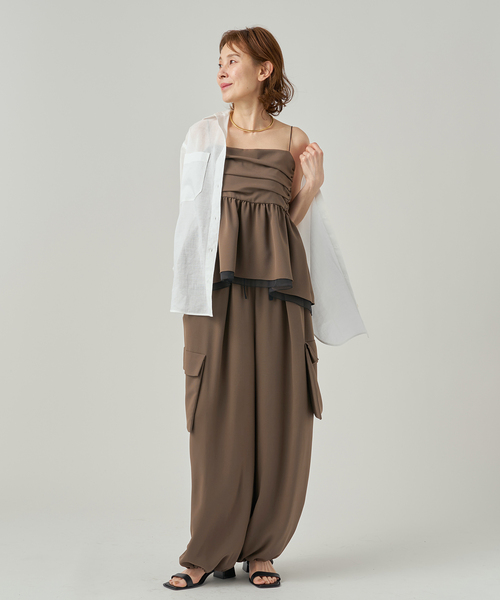 VERMEIL par iena（ヴェルメイユパーイエナ）の「Utility イージーパンツ（その他パンツ・レディース・ブラック/ブラウン・38/36）」の20枚目の写真