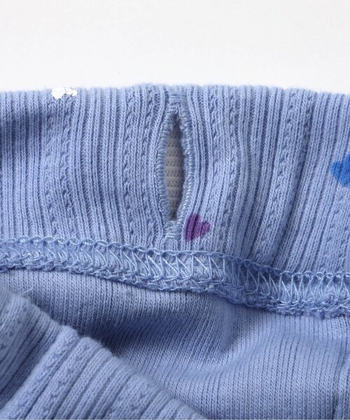 apres les cours（アプレレクール）の「ひんやりサイドフリルショートレギンス（レギンス/スパッツ・キッズ・ブラック/サックスブルー・80/90/100/110/120/130）」の4枚目の写真