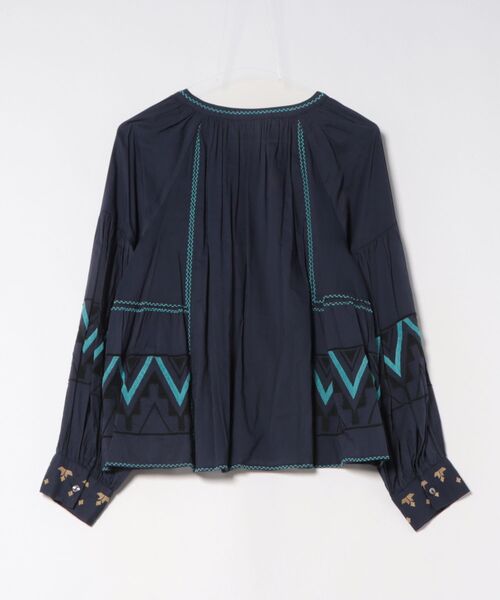 Pqran(クラン)の「カラー刺繍ブラウス(シャツ/ブラウス・レディース・ミント/ネイビー/オフホワイト・FREE)」の21枚目の写真