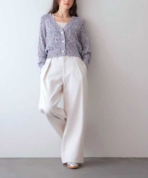 Jines（ジネス）の「エアーバイオウォッシュワイドパンツ（デニムパンツ・レディース・ホワイト/インディゴブルー/グレイッシュベージュ・38）」の7枚目の写真