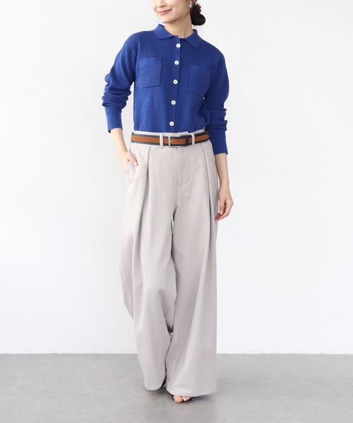 Jines（ジネス）の「エアーバイオウォッシュワイドパンツ（デニムパンツ・レディース・ホワイト/インディゴブルー/グレイッシュベージュ・38）」の14枚目の写真