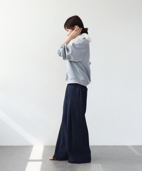 Jines（ジネス）の「エアーバイオウォッシュワイドパンツ（デニムパンツ・レディース・ホワイト/インディゴブルー/グレイッシュベージュ・38）」の16枚目の写真