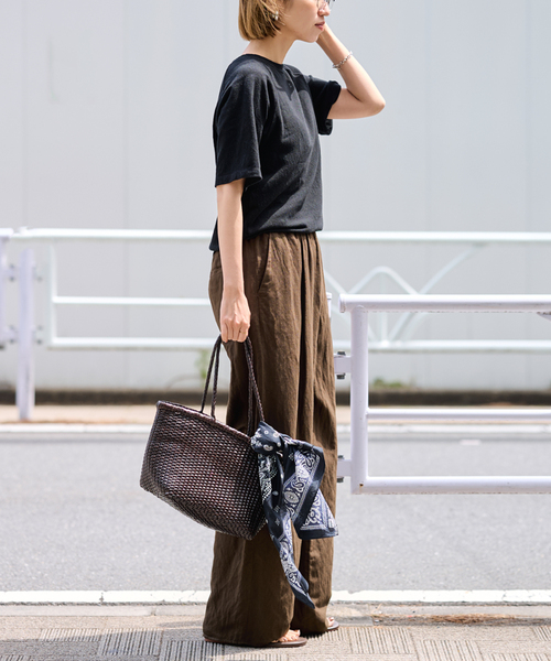 FRAMeWORK(フレームワーク)の「≪新色 / 追加≫スラブ天竺ラグランTEE(Tシャツ/カットソー・レディース・ホワイト/ブラック/グレー・FREE)」の5枚目の写真