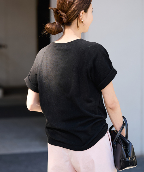 FRAMeWORK(フレームワーク)の「≪新色 / 追加≫スラブ天竺ラグランTEE(Tシャツ/カットソー・レディース・ホワイト/ブラック/グレー・FREE)」の15枚目の写真