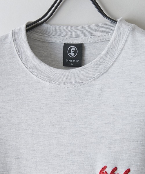 brknhome(ブロークンホーム)の「【BRKNHOME/ブロークンホーム】×【ZERO STAIN/ゼロステイン】コラボ 7分袖 裾ラウンド クルーネック ベースボール Tシャツ(Tシャツ/カットソー・メンズ・オフホワイト/ホワイト/スミクロ・MEDIUM/LARGE)」の6枚目の写真