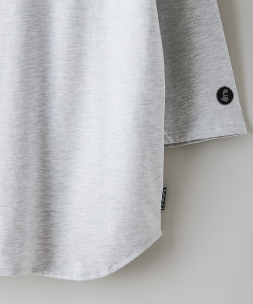 brknhome(ブロークンホーム)の「【BRKNHOME/ブロークンホーム】×【ZERO STAIN/ゼロステイン】コラボ 7分袖 裾ラウンド クルーネック ベースボール Tシャツ(Tシャツ/カットソー・メンズ・オフホワイト/ホワイト/スミクロ・MEDIUM/LARGE)」の9枚目の写真