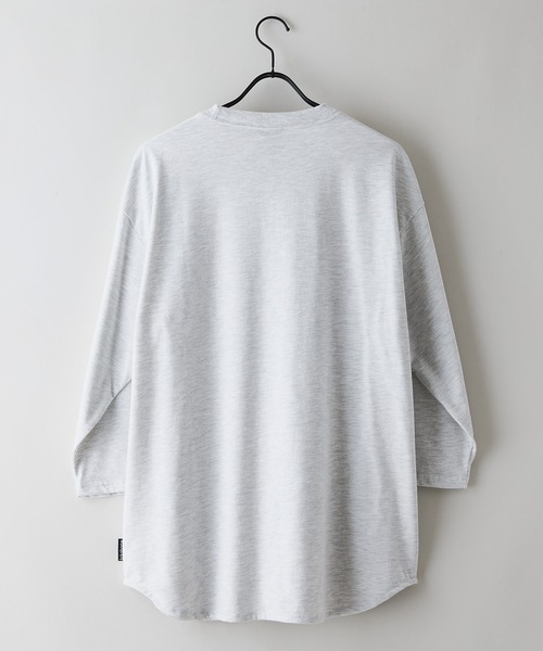 brknhome(ブロークンホーム)の「【BRKNHOME/ブロークンホーム】×【ZERO STAIN/ゼロステイン】コラボ 7分袖 裾ラウンド クルーネック ベースボール Tシャツ(Tシャツ/カットソー・メンズ・オフホワイト/ホワイト/スミクロ・MEDIUM/LARGE)」の5枚目の写真