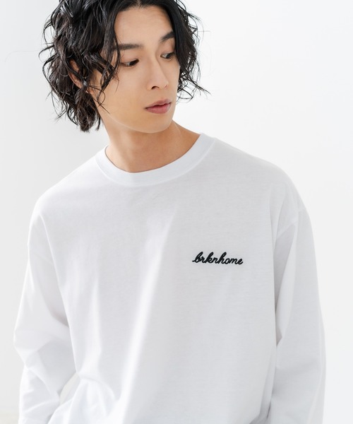 brknhome(ブロークンホーム)の「【BRKNHOME/ブロークンホーム】×【ZERO STAIN/ゼロステイン】コラボ 7分袖 裾ラウンド クルーネック ベースボール Tシャツ(Tシャツ/カットソー・メンズ・オフホワイト/ホワイト/スミクロ・MEDIUM/LARGE)」の17枚目の写真