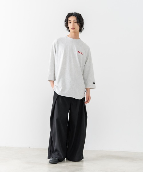 brknhome(ブロークンホーム)の「【BRKNHOME/ブロークンホーム】×【ZERO STAIN/ゼロステイン】コラボ 7分袖 裾ラウンド クルーネック ベースボール Tシャツ(Tシャツ/カットソー・メンズ・オフホワイト/ホワイト/スミクロ・MEDIUM/LARGE)」の19枚目の写真