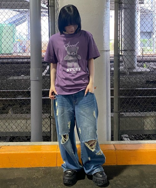 Candy Stripper(キャンディストリッパー)の「GOOD STUFF Tシャツ(Tシャツ/カットソー・レディース・ブラック/ブルー/オフホワイト/パープル・XL/L/M)」の12枚目の写真