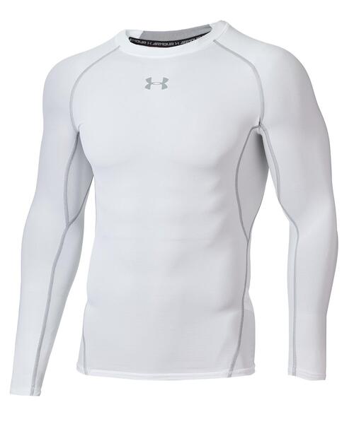 UNDER ARMOUR(アンダーアーマー)の「UAヒートギアアーマー ロングスリーブ シャツ(トレーニング/メンズ)(Tシャツ/カットソー・メンズ・グレー系その他・S/XL/3XL/2XL/L/M)」の1枚目の写真