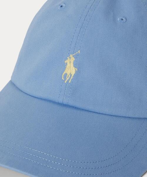 POLO RALPH LAUREN(ポロ ラルフ ローレン)の「ロングビル ウォッシュド ツイル キャップ(キャップ・メンズ・ブルー系2・ONE)」の4枚目の写真