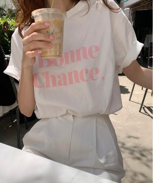 FREE STYLISTS(フリー スタイリスト)の「YUGA_YGMC Korean stylelogo t-shirt(Tシャツ/カットソー・レディース・ブラック/ピンク/レッド・FREE)」の7枚目の写真