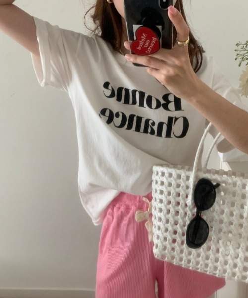 FREE STYLISTS(フリー スタイリスト)の「YUGA_YGMC Korean stylelogo t-shirt(Tシャツ/カットソー・レディース・ブラック/ピンク/レッド・FREE)」の13枚目の写真