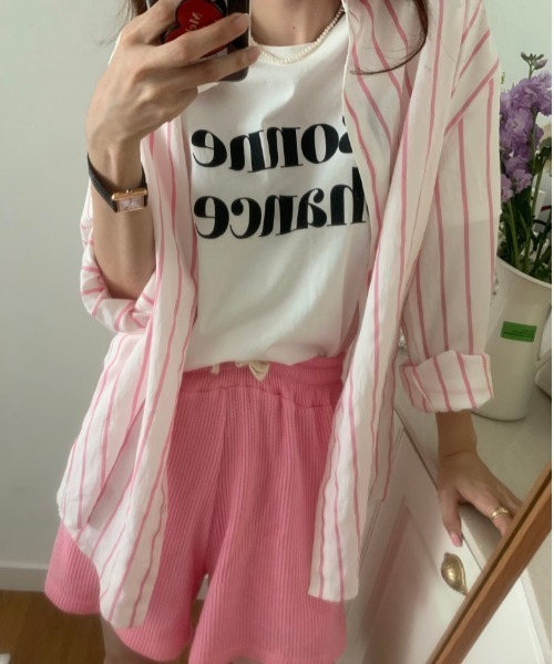 FREE STYLISTS(フリー スタイリスト)の「YUGA_YGMC Korean stylelogo t-shirt(Tシャツ/カットソー・レディース・ブラック/ピンク/レッド・FREE)」の14枚目の写真