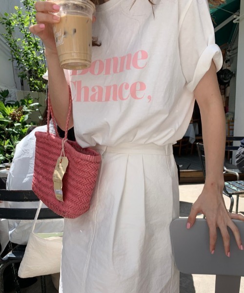 FREE STYLISTS(フリー スタイリスト)の「YUGA_YGMC Korean stylelogo t-shirt(Tシャツ/カットソー・レディース・ブラック/ピンク/レッド・FREE)」の5枚目の写真