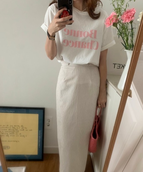 FREE STYLISTS(フリー スタイリスト)の「YUGA_YGMC Korean stylelogo t-shirt(Tシャツ/カットソー・レディース・ブラック/ピンク/レッド・FREE)」の10枚目の写真