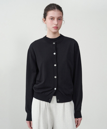 J'RIUM（ジェイリウム）の「[ウィメンズ] コットンサマーエッセンシャルラウンドネックカーディガンブラック（カーディガン/ボレロ）」