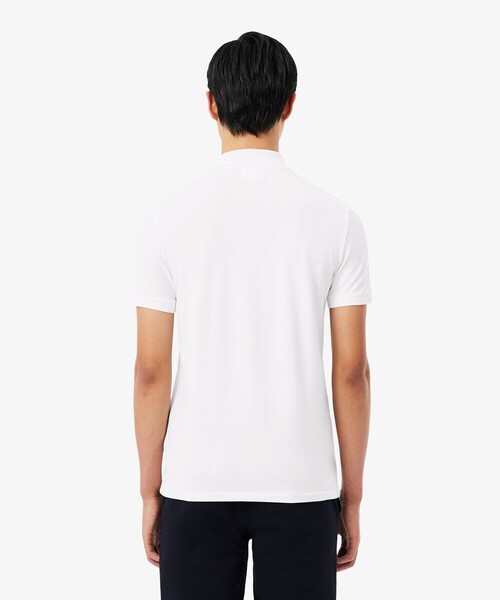 LACOSTE（ラコステ）の「ネームジャカードカラー ストレッチ鹿の子 半袖ポロシャツ（ポロシャツ・メンズ・アクア/ライトグレー/ホワイト・5/4/2/3）」の17枚目の写真