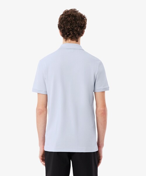 LACOSTE（ラコステ）の「ネームジャカードカラー ストレッチ鹿の子 半袖ポロシャツ（ポロシャツ・メンズ・アクア/ライトグレー/ホワイト・5/4/2/3）」の13枚目の写真